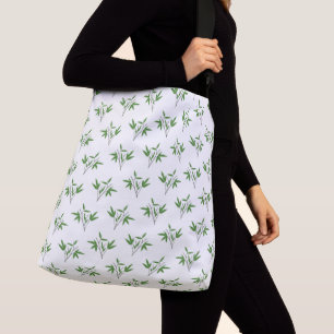 Patroon van bamboetdraden crossbody tas