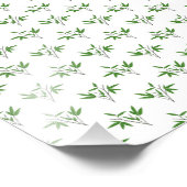 Patroon van bamboetdraden foto afdruk (Hoek)