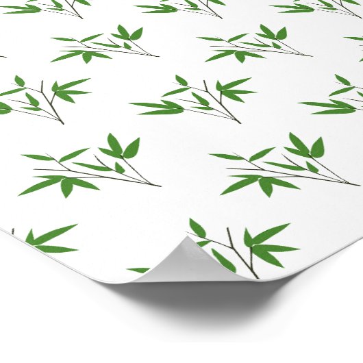 Patroon van bamboetdraden poster (Hoek)