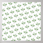 Patroon van bamboetdraden poster (Voorkant)