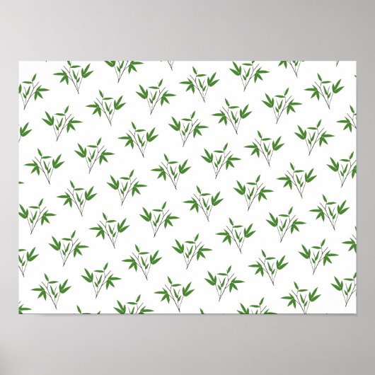 Patroon van bamboetdraden poster (Voorkant)