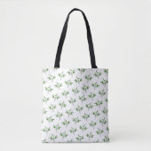 Patroon van bamboetdraden tote bag (Voorkant)