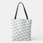 Patroon van bamboetdraden tote bag (Achterkant)