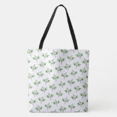 Patroon van bamboetdraden tote bag (Voorkant)