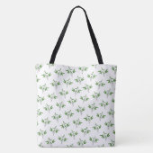Patroon van bamboetdraden tote bag (Achterkant)