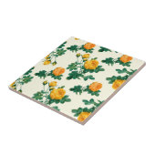  patroon van behangselpapier, gele rozen tegeltje (Zijkant)