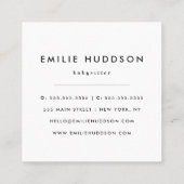 Patroon van Beren, babysitter, dagopvang, kinderop Vierkante Visitekaartje (Achterkant)