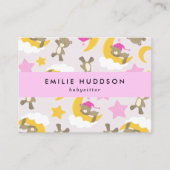 Patroon van Beren, babysitter, dagopvang, kinderop Visitekaartje (Voorkant)