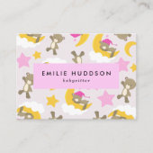 Patroon van Beren, babysitter, dagopvang, kinderop Visitekaartje (Voorkant)