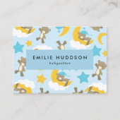 Patroon van Beren, babysitter, dagopvang, kinderop Visitekaartje (Voorkant)