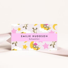 Patroon van Beren, babysitter, dagopvang, kinderop Visitekaartje