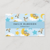 Patroon van Beren, babysitter, dagopvang, kinderop Visitekaartje (Voorkant)