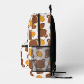 Patroon van Beren, luiers, Herfst, pompoenen Bedrukte Rugzak (Rechts)