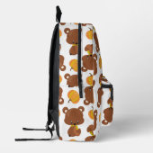 Patroon van Beren, luiers, Herfst, pompoenen Bedrukte Rugzak (Links)
