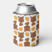 Patroon van Beren, luiers, Herfst, pompoenen Blikjeskoeler (Blikje Achterkant)