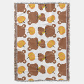 Patroon van Beren, luiers, Herfst, pompoenen Deken (Voorkant Verticaal)