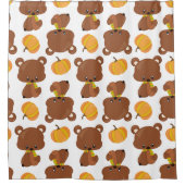 Patroon van Beren, luiers, Herfst, pompoenen Douchegordijn (Voorkant)