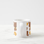 Patroon van Beren, luiers, Herfst, pompoenen Espresso Kop (Achterkant)