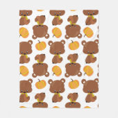 Patroon van Beren, luiers, Herfst, pompoenen Fleece Deken (Voorkant)