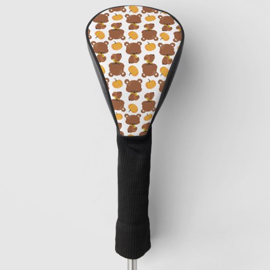 Patroon van Beren, luiers, Herfst, pompoenen Golfheadcover (Voorkant)