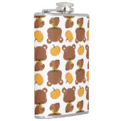 Patroon van Beren, luiers, Herfst, pompoenen Heupfles (Rechts)