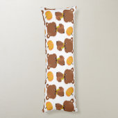 Patroon van Beren, luiers, Herfst, pompoenen Lichaamskussen (Achterkant (Verticaal))