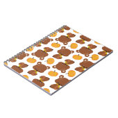 Patroon van Beren, luiers, Herfst, pompoenen Notitieboek (Linkerzijde)