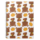 Patroon van Beren, luiers, Herfst, pompoenen Notitieboek (Voorkant)