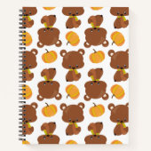 Patroon van Beren, luiers, Herfst, pompoenen Notitieboek (Voorkant)