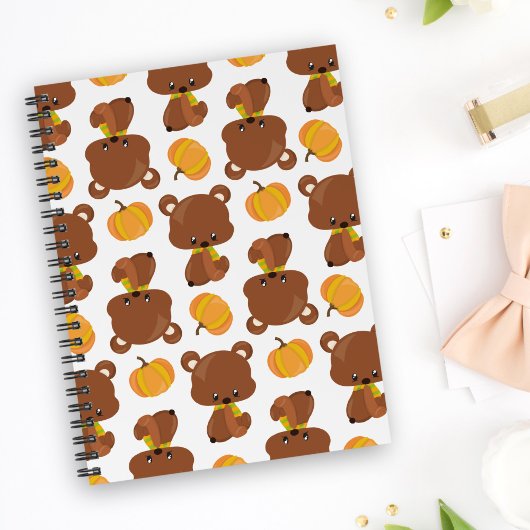 Patroon van Beren, luiers, Herfst, pompoenen Planner
