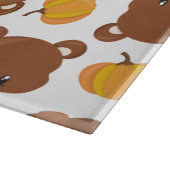 Patroon van Beren, luiers, Herfst, pompoenen Snijplank (Hoek)