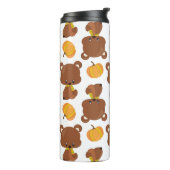 Patroon van Beren, luiers, Herfst, pompoenen Thermosbeker (Gedraaid links)
