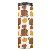 Patroon van Beren, luiers, Herfst, pompoenen Thermosbeker (Achterkant)