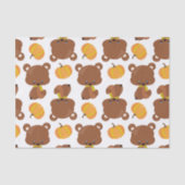 Patroon van Beren, luiers, Herfst, pompoenen Tissuepapier (Voorkant)