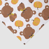 Patroon van Beren, luiers, Herfst, pompoenen Tissuepapier (Detail)