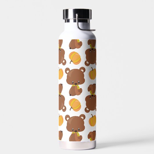 Patroon van Beren, luiers, Herfst, pompoenen Waterfles (Links)