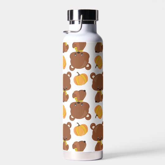 Patroon van Beren, luiers, Herfst, pompoenen Waterfles (Rechts)