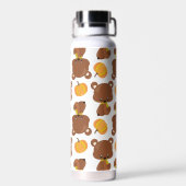 Patroon van Beren, luiers, Herfst, pompoenen Waterfles (Achterkant)