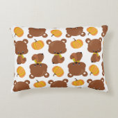 Patroon van beren, Mooie beren, Herfst, Pompoenen Accent Kussen (Voorkant)