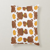 Patroon van beren, Mooie beren, Herfst, Pompoenen Accent Kussen (Voorkant(Verticaal))