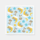 Patroon van beren, Moppige beren, Teddberen, Sterr Servet (Voorkant)