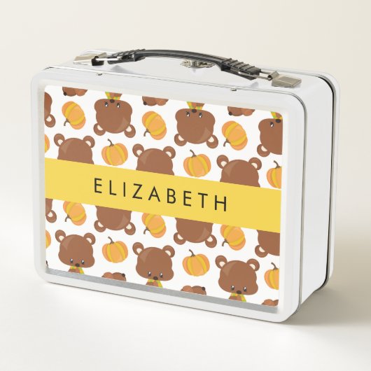 Patroon van Beren, schattige Beren, pompoen, Jouw  (Achterkant)