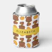 Patroon van Beren, schattige Beren, pompoen, Jouw Blikjeskoeler (Blikje Voorkant)