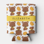 Patroon van Beren, schattige Beren, pompoen, Jouw Blikjeskoeler (Achterkant)