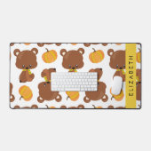 Patroon van Beren, schattige Beren, pompoen, Jouw  Bureaumat (Keyboard & Muis)