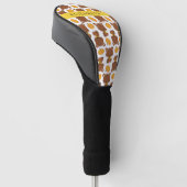 Patroon van Beren, schattige Beren, pompoen, Jouw  Golfheadcover (Schuin)