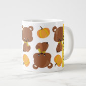Patroon van Beren, schattige Beren, pompoen, Jouw  Grote Koffiekop (Voorkant rechts)