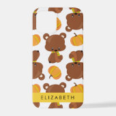 Patroon van Beren, schattige Beren, pompoen, Jouw  iPhone Hoesje (Achterkant)