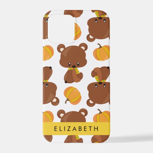 Patroon van Beren, schattige Beren, pompoen, Jouw  iPhone Hoesje (Achterkant)