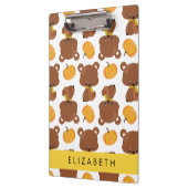 Patroon van Beren, schattige Beren, pompoen, Jouw Klembord (Links)